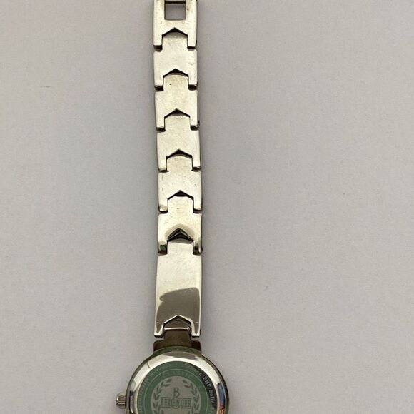 Berenger Women's Stainless Steel Solid Brass Japan Movement Studded Round Watch - Picture 7 of 11